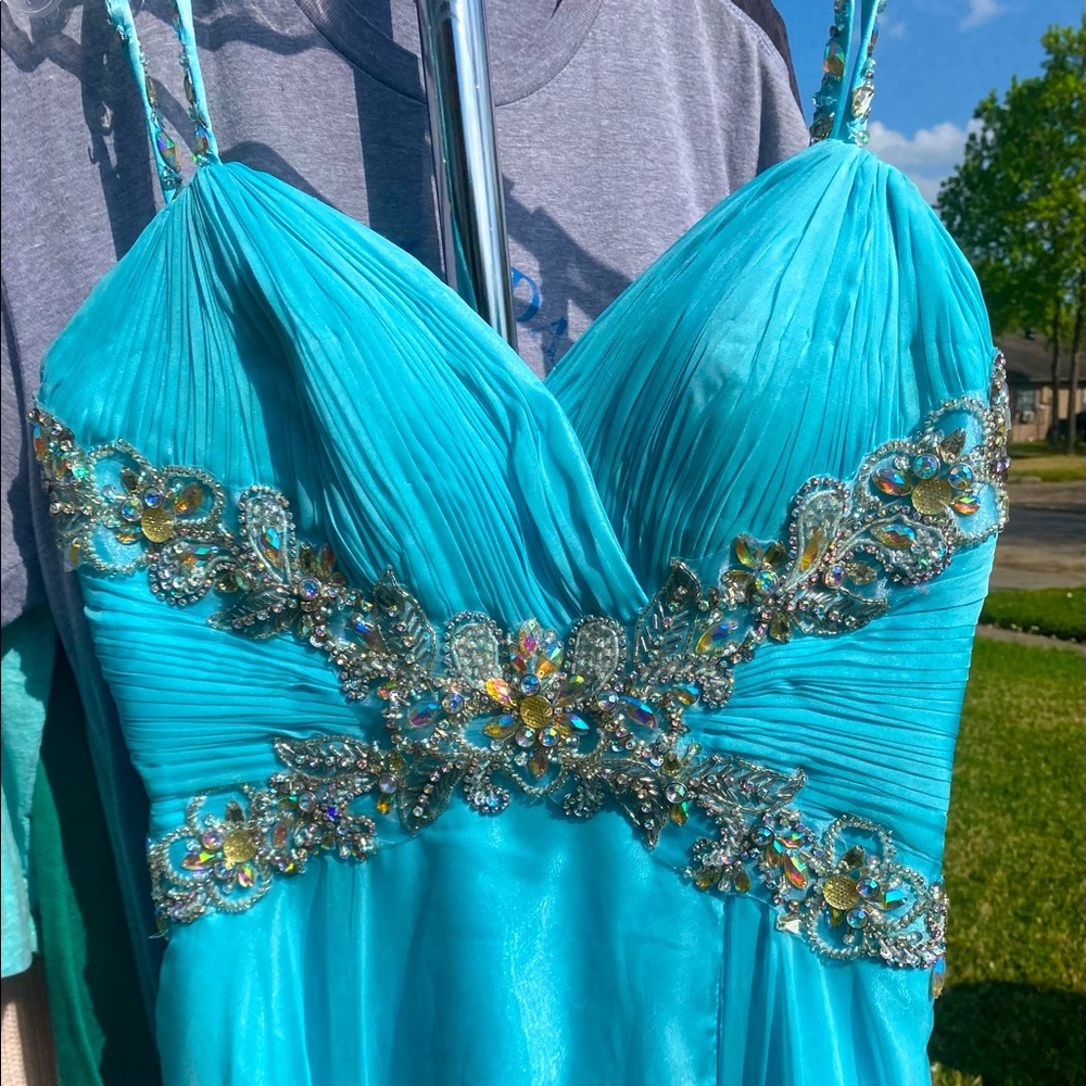 ASPEED light blue prom dress